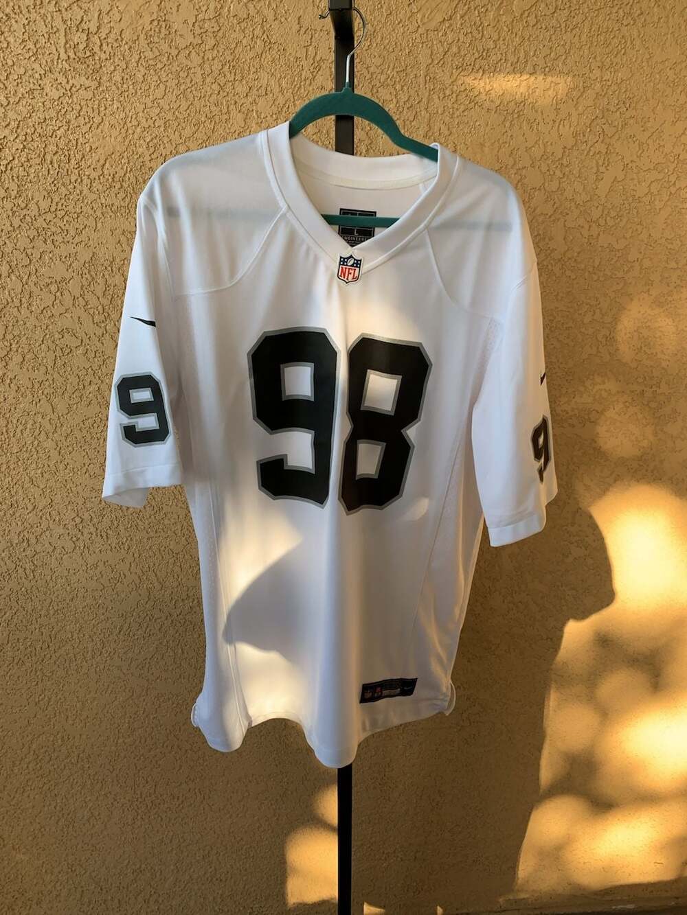 Nike Las Vegas Raiders Maxx Crosby #98 White Game Jersey Size L